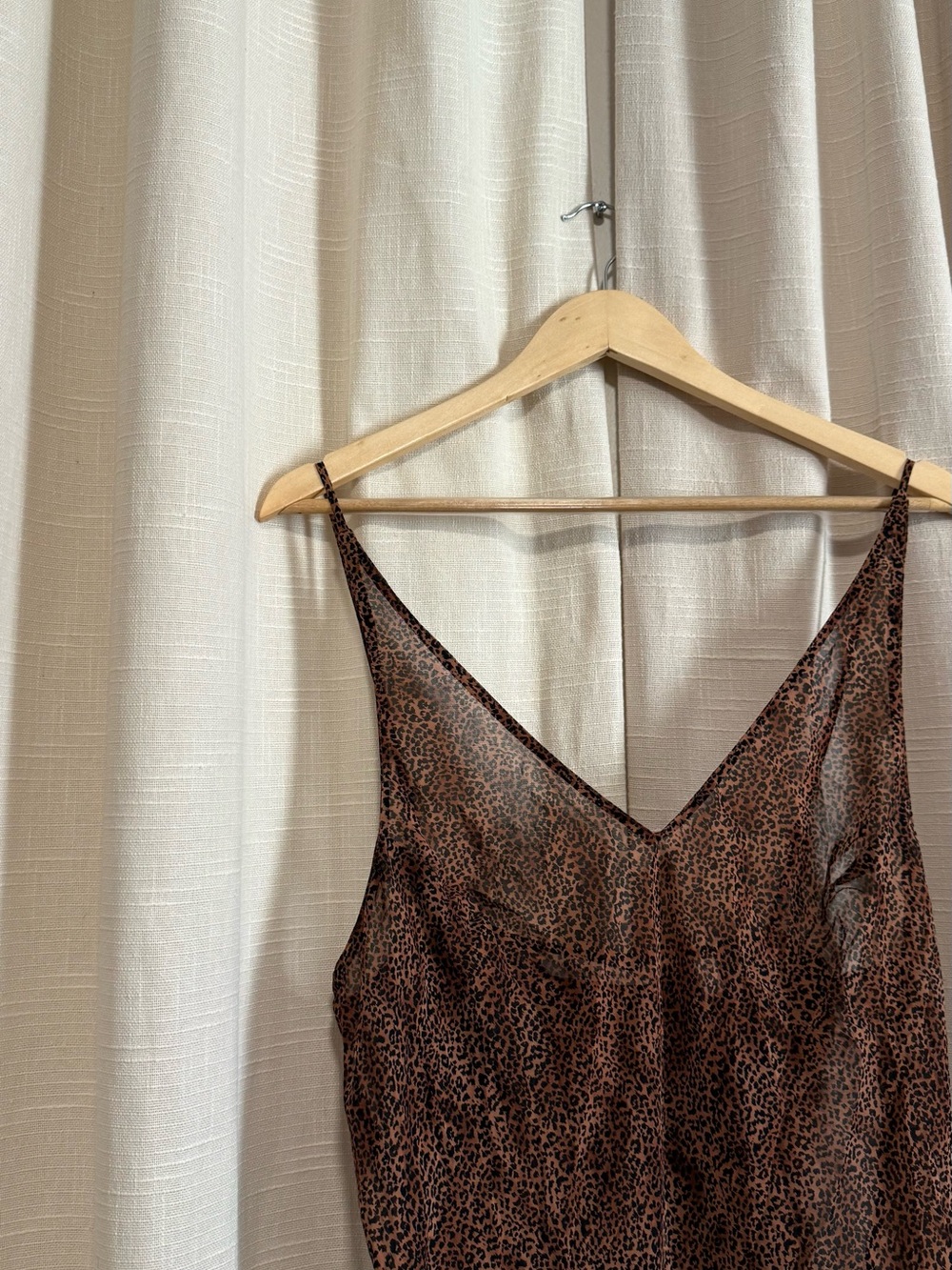 Victoria's Secret 90s Brown Leopard Print Slip